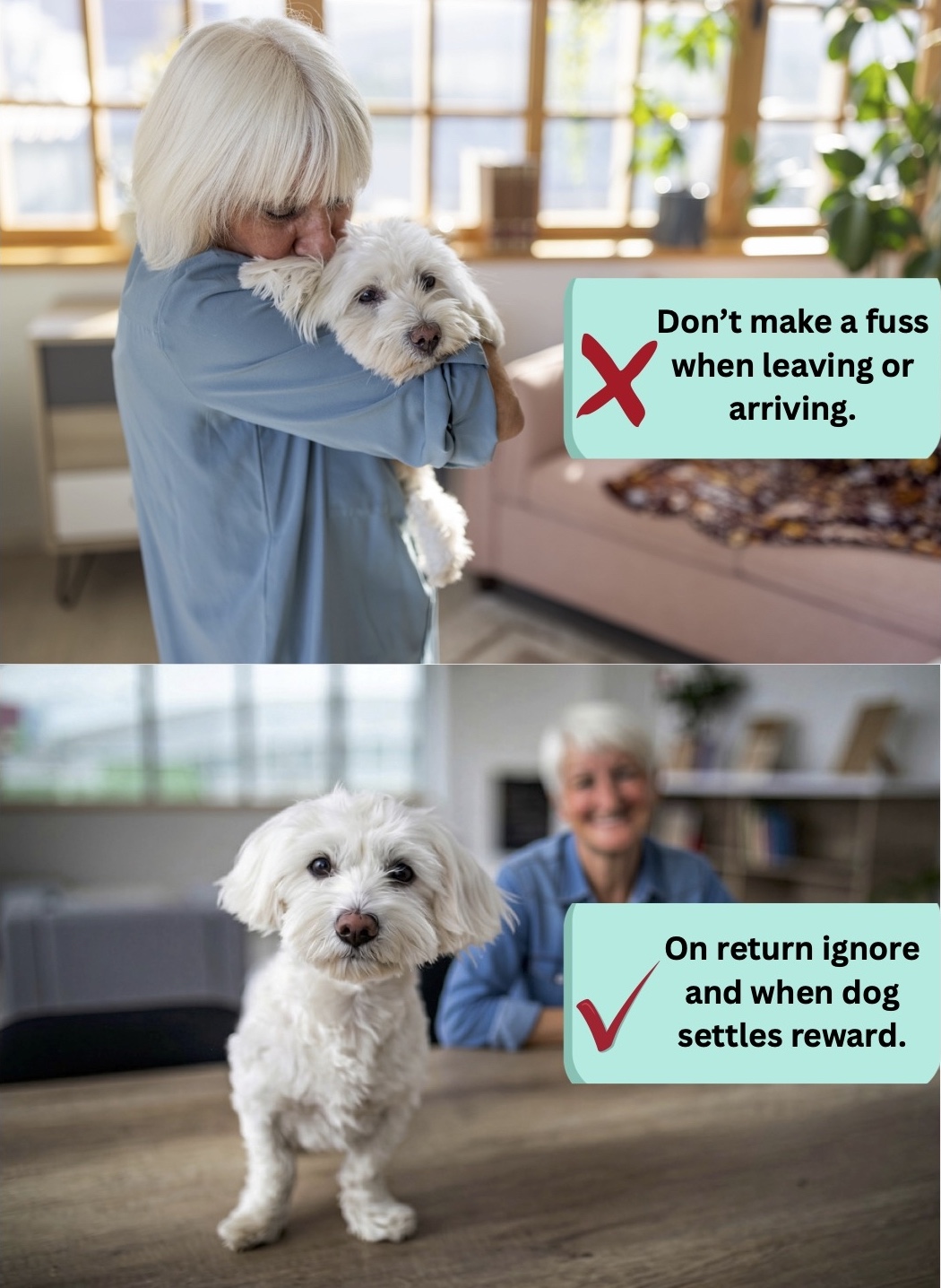 Dog Separation Anxiety Blog VetPet Academy Owners Good and Bad Reactions